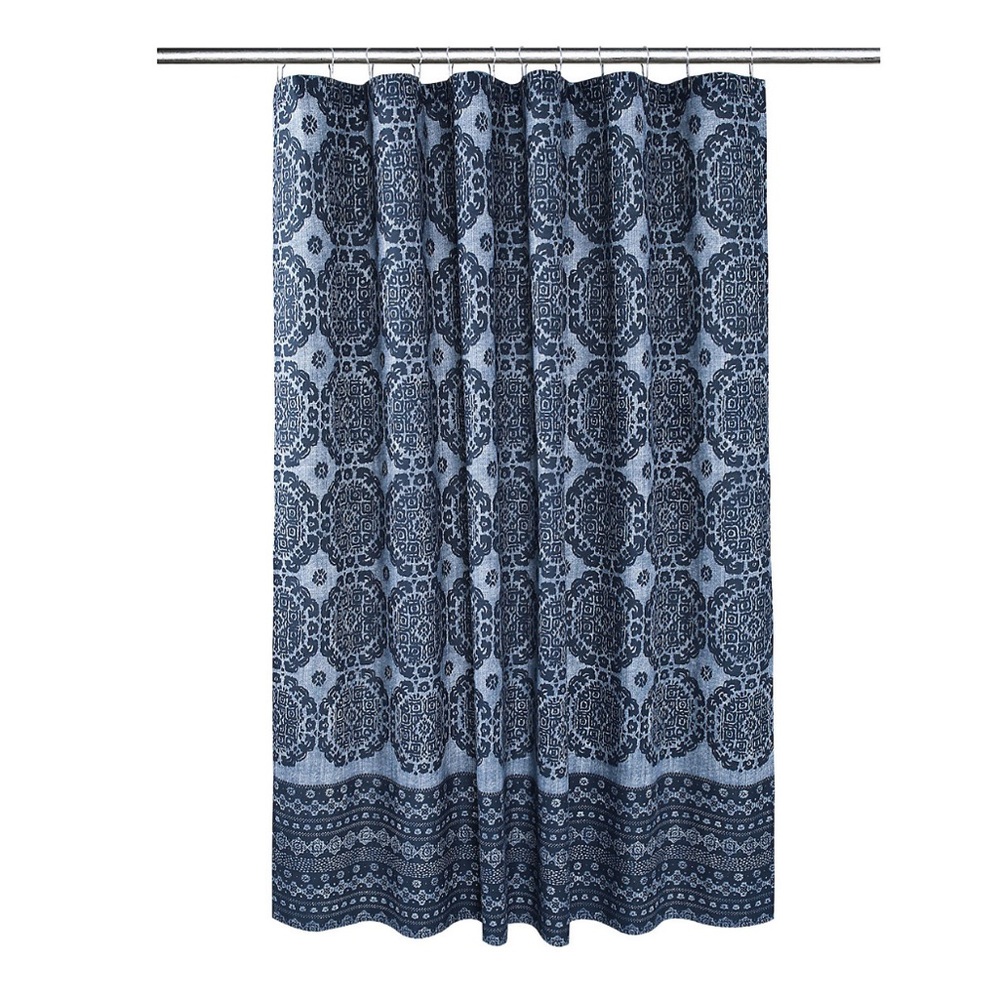 New Sonoma Banded Tile Shower Curtain
